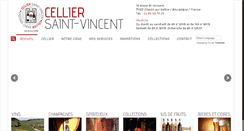 Desktop Screenshot of celliersaintvincent.fr