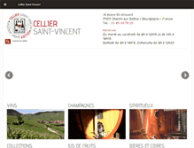 Tablet Screenshot of celliersaintvincent.fr